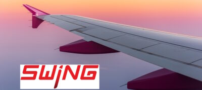 view through airplane window
